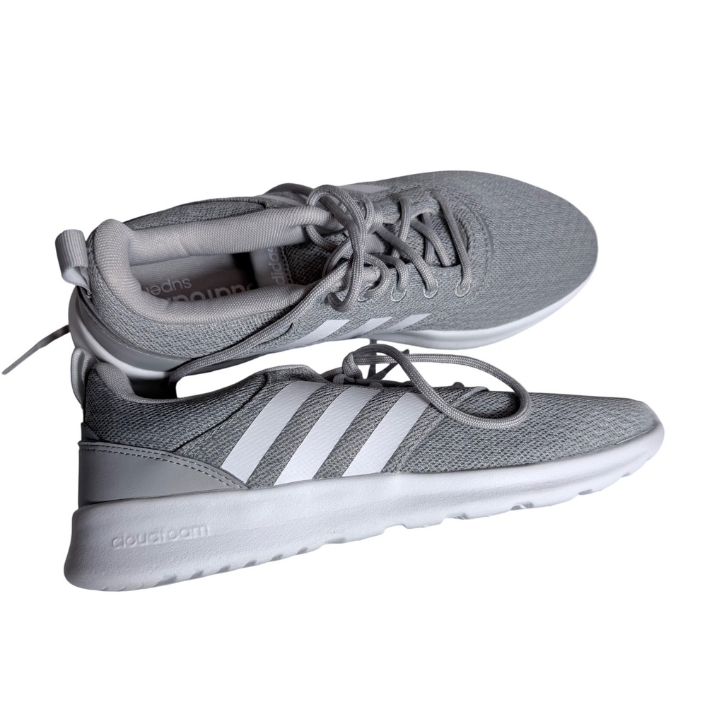 Adidas QT Racer 2.0 Women 8 Grey White Running Shoes FY8312 Cloudfoam Sneakers - Picture 6 of 15